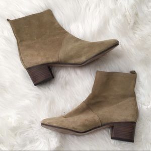 Banana Republic Taupe Suede Booties